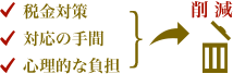 リスクやコストの削減